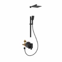 PULSE ShowerSpas Combo Shower System in Matte Black
