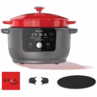 Instant 6026945 6 qt. Cast Iron Dutch Oven, Red