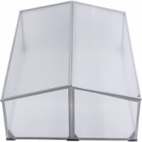 Ogrow Easy-To-Assemble 39" Square Aluminum Cold Frame Greenhouse