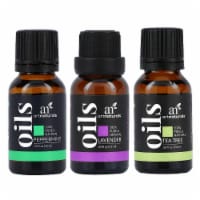 artnaturals Top 3 Essential Oils Set Lavender Tea Tree and Peppermint 3 Piece Set -