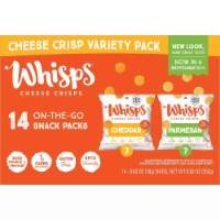 Whisps Parmesan and Cheddar Cheese Crisps Variety Pack, 0.63 Ounce (Pack of 14)