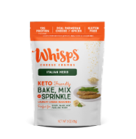 Whisps Italian Herb Cheese Crumbs Crunchy Cheese Seasoning Perspective: Main