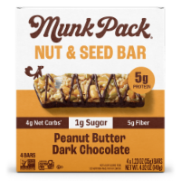 Munk Pack® Keto Peanut Butter Dark Chocolate Nut & Seed Bars