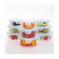 Kinetic 55043 Glassworks Oven Safe Glass Food Storage Container Set With Lid-  22-Piece, 22 - Kroger