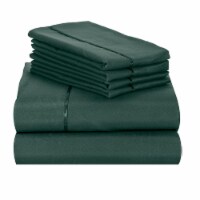 LuxClub Emerald Twin Extra Long 6 PC Rayon From Bamboo Solid Performance Sheet Set