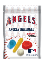 Big League Foods Los Angeles Angels™ Sour Baseball Gummies Perspective: Main
