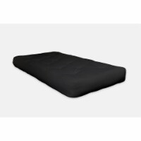 8 Double Foam Queen Futon - Black