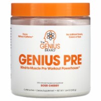 Genius PRE Workout Powder- SOUR CHERRY All-Natural Pre-Workout & Caffeine-Free Supplement