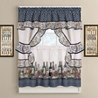 GoodGram French Chateau Cottage Kitchen Curtain Set by GoodGram - 57 in. W x 24 in. L