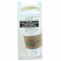 Friends Central Perk Logo 16oz Disposable Coffee Cups w/ Lids 8 Count Coffe Mug