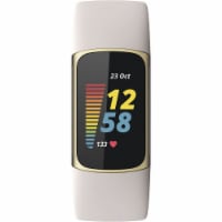 Fitbit Charge 5 Gold & Lunar White Fitness & Health Tracker