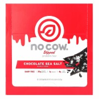No Cow Dipped Protein Bar Chocolate Sea Salt 12 Bars - 2.12 oz (60 g) Each