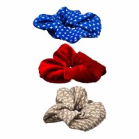 Wonder Woman 827408 DC Comics Wonder Woman Hair Scrunchie Accessories - 3 Piece
