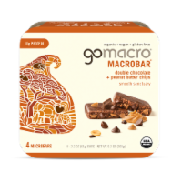 GoMacro® Double Chocolate & Peanut Butter Chip Nutrition Bars Perspective: Main