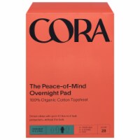 Cora™ Organic Cotton Ultra Thin Extra Long Overnight Pads