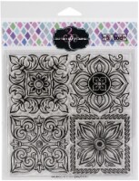 Colorado Craft Company Clear Stamps 6"X6"-Large Italian Tiles