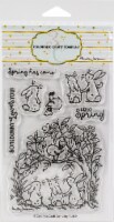 Colorado Craft Company Clear Stamps 4 X6 -Bunnies & Robin-By Anita Jeram