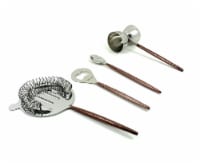 Vibhsa Bar Tools Accessories & Bartending Kit set of 4 for Home Bar and Commercial Bars (Copp