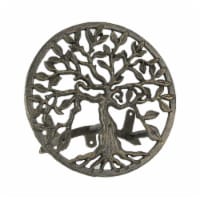 Cast Iron Tree Of Life Decorative Wall Mounted Hanging Garden Hose Holder Bronze Finish