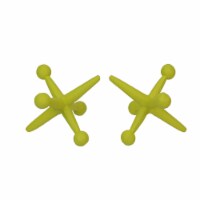 Yellow Enamel Painted Cast Iron Giant Jack Bookends Decorative Sculpture Decor - Yellow