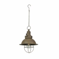Zeckos Antique Farmhouse LED Pendant Light Battery Operated Timer Hanging Accent Lamp One Size Smith s Food and Drug