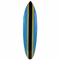 39 Inch Wooden Surfboard Decorative Wall Hanging Beach Decor - Blue - Blue