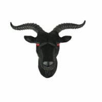 16 Inch Resin Black Baphomet Bust Wall Sculpture Hanging Home Decor Goat Head Occult Art