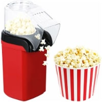 Popcorn Machine Hot Air Electric Popper Kernel Corn Maker Bpa Free No Oil Red