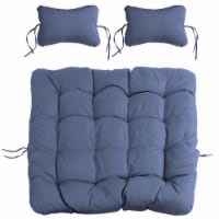 Sunnydaze Outdoor Liza Loveseat Egg Chair Replacement Cushion Set - Gray