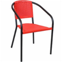 Sunnydaze Aderes Outdoor Arm Chair - Red