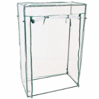 Sunnydaze Outdoor Portable Deluxe Potted and Tomato Plant Greenhouse - Clear