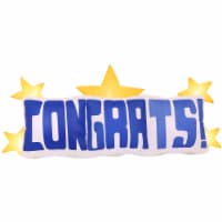 8' Inflatable Star Congrats Decoration LED Blow Up Outdoor Yard Lawn Decor