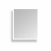 Huron 24.02 in. W x 30 in. H Frameless Anti-Fog Wall Bathroom LED Vanity Mirror in Silver