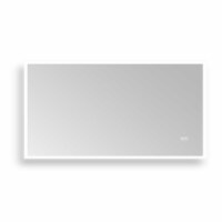Huron 40 in. W x 24 in. H Frameless Anti-Fog Wall Bathroom LED Vanity Mirror in Silver