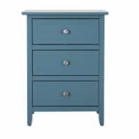 Daniel 3-Drawer Teal Nightstand (25 In. H X 15 In. W X 19 In. D)