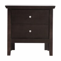 Primo 2 Drawer Espresso Nightstand 24 In. H X 15.5 In. W X 19 In. D 1 King Soopers