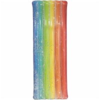 PoolCandy Deluxe Glitter Pool Raft - Rainbow Haze