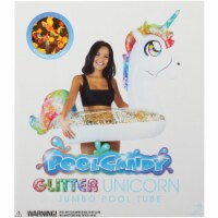 Inflatable Pool Candy Glitter Unicorn 42 In. Beach & Inflatable Pool Tube