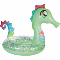 PoolCandy 42 In. Glitter Seahorse Inflatable Pool Tube PC2742GSH