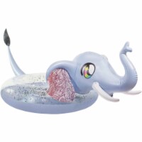 PoolCandy 42 In. Large Glitter Elephant Inflatable Pool Tube Float PC2742GEL
