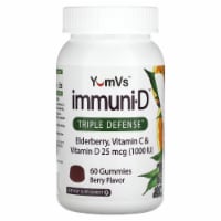 YumV's Elderberry Vitamin C & Vitamin D Triple Defense Berry - 60 Gummies
