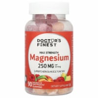 Doctor's Finest Magnesium Raspberry & Peach 250 mg - 90 Gummies (83 mg per Gummy) Perspective: Main