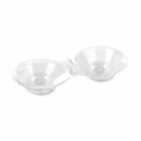 Clear Round 2-Hole Mini Plastic Candy Bowls (288 Bowls)