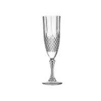 8 oz. Crystal Cut Plastic Champagne Flutes (48 Glasses)