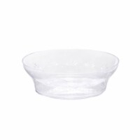 10 oz. Clear Floral Round Disposable Plastic Soup Bowls (240 Bowls)