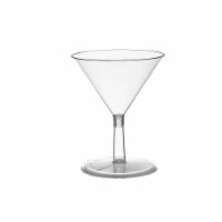 2 oz. Clear Plastic Mini Martini Shot Glasses (192 Glasses)