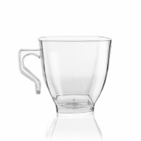2 oz. Clear Square Plastic Mini Coffee Tea Cups (240 Cups)