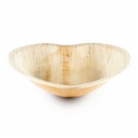 6  Heart Natural Palm Leaf Eco-Friendly Disposable Appetizer/Salad Plates (100 Plates)