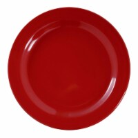 7.5  Solid Red Holiday Round Disposable Plastic Appetizer/Salad Plates (120 Plates)