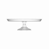 10.5  Clear Small Round Plastic Cake Stands (12 Cake Stands)